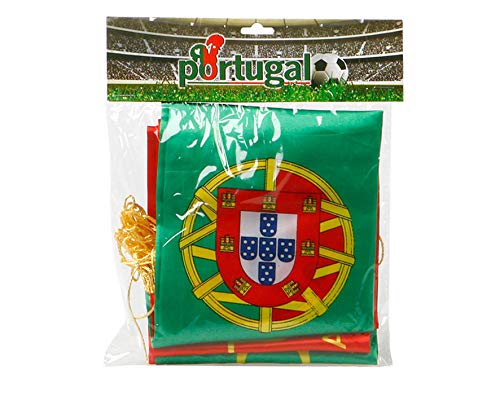 Atosa-31456 Atosa-31456-Bufanda Portugal 14X130 cm-Mundial De Fútbol Y Deportes, color verde y rojo (31456)