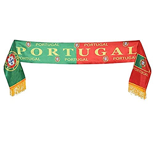 Atosa-31456 Atosa-31456-Bufanda Portugal 14X130 cm-Mundial De Fútbol Y Deportes, color verde y rojo (31456)