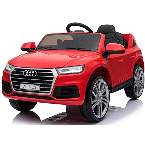 Audi Q5 Licenciado 12v - Rojo - Coche eléctrico para niños Audi Q5 con Licencia Oficial.