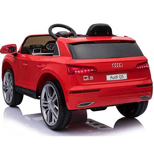 Audi Q5 Licenciado 12v - Rojo - Coche eléctrico para niños Audi Q5 con Licencia Oficial.