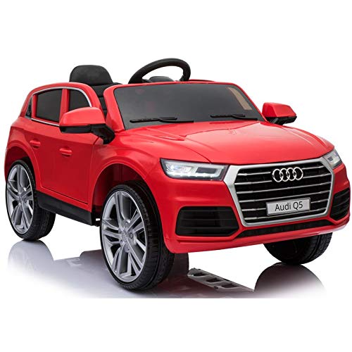 Audi Q5 Licenciado 12v - Rojo - Coche eléctrico para niños Audi Q5 con Licencia Oficial.