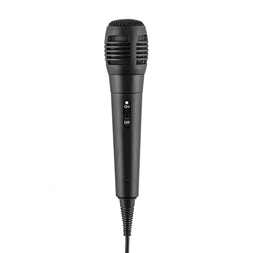 Auna ScreenStar - Karaoke, Pantalla TFT de 3.5", 2 micrófonos dinámicos, Cámara Frontal, Altavoz Integrado, Salida de Video, Reproductor CD+G, USB, MP3, Negro