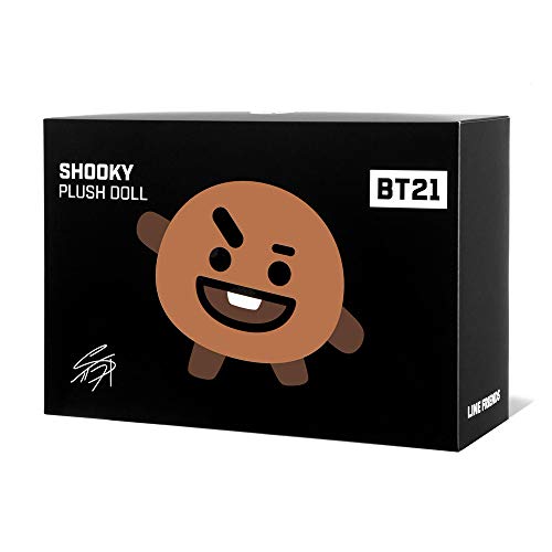 AURORA BT21 Producto Oficial, SHOOKY Soft Toy, Mediano, 61322, marrón