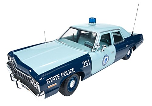 auto world 1/18 Dodge Monaco 1974 Massachusetts police patrol car by Kyosho