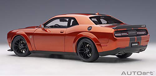 AUTOart Compatible con Dodge Challenger SRT Hellcat Widebody 2018 Mango Naranja Maqueta 1:18