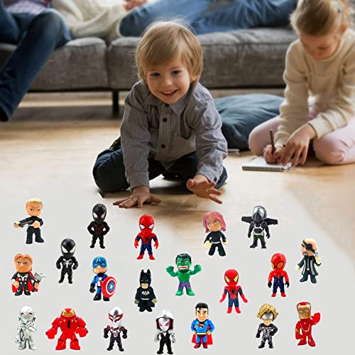 Avengers Cake Topper, 20 Piezas Mini Figures Set Superhero Decorativas para Tartas Avengers Cake Decoration para Avengers Tema Fiesta de Cumpleaños Baby Shower