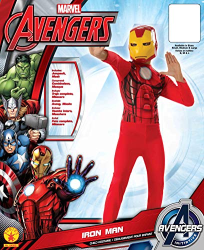 Avengers - Disfraz de Iron Man para niño, infantil 3-4 años (Rubie's 640921-S)