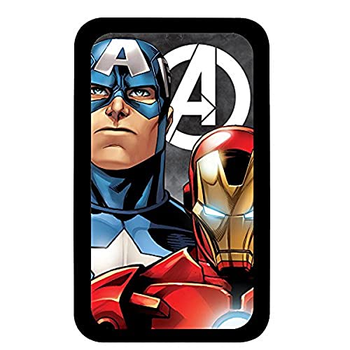 Avengers- Vengadores Batería portátil para móvil y Tablet (4.000 mAh, 5V/1A, indicador LED, Micro USB), Color Azul (Lexibook PB2600AV)