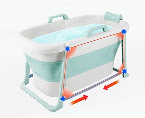 AWJ Piscina Inflable Bañera de plástico Plegable Hogar Espesamiento Grande Baño para Adultos Barril Ergonomía Bañera para niños Natación