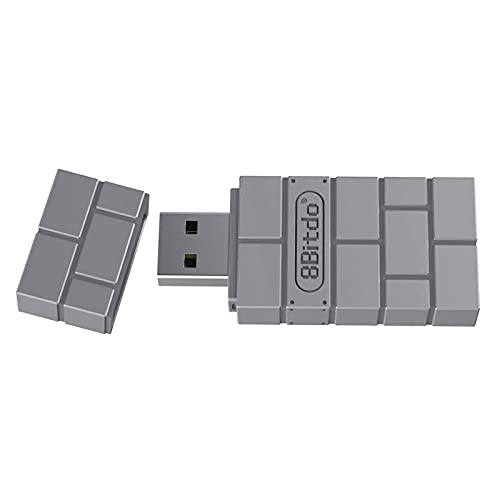 B Blesiya Adaptador de Receptor Inalámbrico USB para Switch Controller, para Usar con PS5 / 4/3, para Wii Mote, para Wii U Pro de Forma Inalámbrica para Switch. - Gris