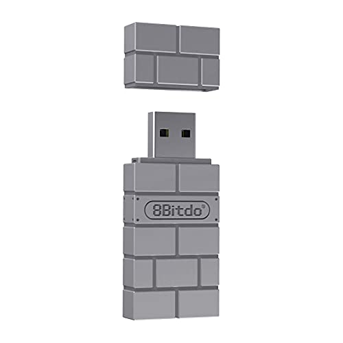 B Blesiya Adaptador de Receptor Inalámbrico USB para Switch Controller, para Usar con PS5 / 4/3, para Wii Mote, para Wii U Pro de Forma Inalámbrica para Switch. - Gris