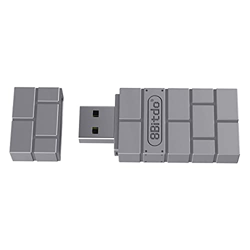 B Blesiya Adaptador de Receptor Inalámbrico USB para Switch Controller, para Usar con PS5 / 4/3, para Wii Mote, para Wii U Pro de Forma Inalámbrica para Switch. - Gris