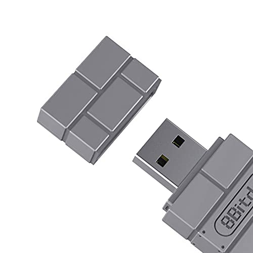 B Blesiya Adaptador de Receptor Inalámbrico USB para Switch Controller, para Usar con PS5 / 4/3, para Wii Mote, para Wii U Pro de Forma Inalámbrica para Switch. - Gris