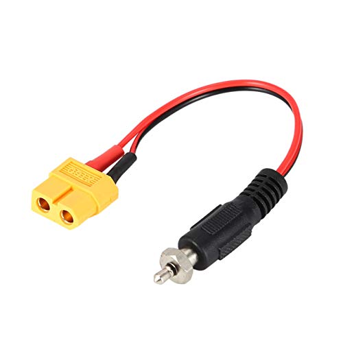 Ba30DEllylelly XT60 Hembra a bujía incandescente Encendedor Controlador Cargador Adaptador convertidor de Cable Control Remoto Pinzas de cocodrilo Cable de Plomo