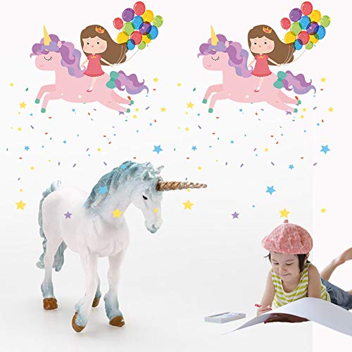 Babioms Juguete para Niños Potro Unicornio, Potro de Unicornio Marino, para Que Jueguen Los Niños, Decoración de Pasteles, Seguro y Respetuoso con el Medio Ambiente -- Unicornio Azul