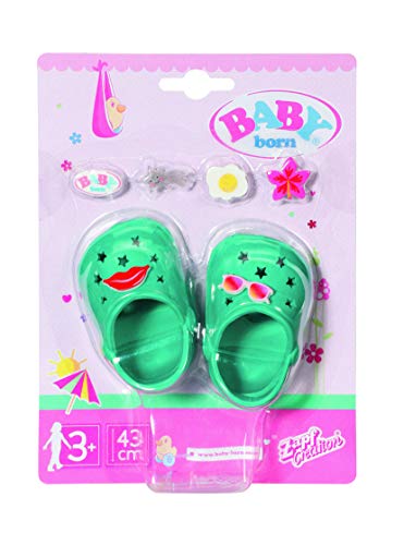 Baby Born 829646 Holiday ShoeswPins Green 43 cm