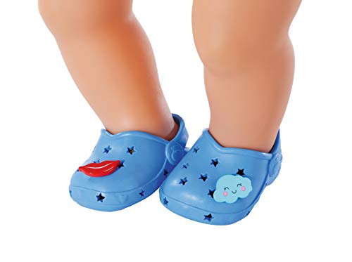 Baby Born Holiday Shoes - Zapatillas con Pins (43 cm), Color Azul