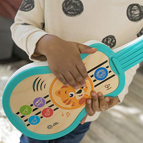 Baby Einstein, Hape Juguete musical de madera, Ukelele con tecnología táctil​ Magic Touch, música, sonidos de instrumentos y voces de animales, a partir de 6 meses