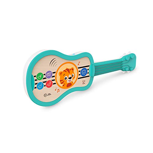 Baby Einstein, Hape Juguete musical de madera, Ukelele con tecnología táctil​ Magic Touch, música, sonidos de instrumentos y voces de animales, a partir de 6 meses