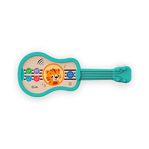 Baby Einstein, Hape Juguete musical de madera, Ukelele con tecnología táctil​ Magic Touch, música, sonidos de instrumentos y voces de animales, a partir de 6 meses