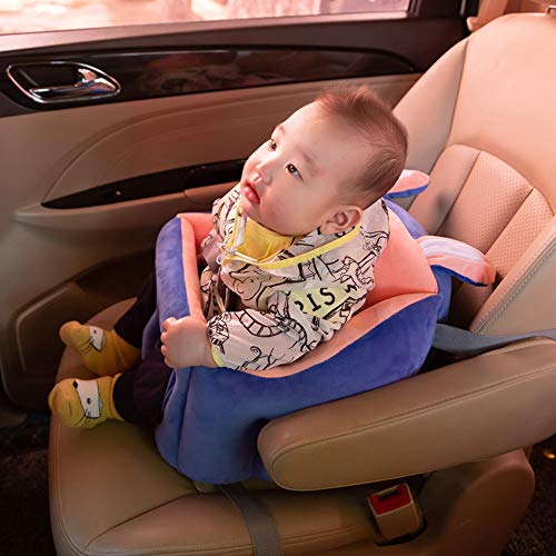 Baby Supplies HIL Dibujos Animados Niño Silla De Felpa Aprende A Sentarte En Un Pequeño Sofá Asiento De Coche Creativo para Bebé Asiento Elevador Asientos De Seguridad Regalo De Cumpleaños,Azul