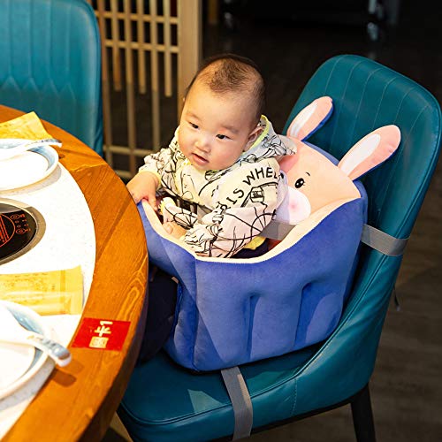 Baby Supplies HIL Dibujos Animados Niño Silla De Felpa Aprende A Sentarte En Un Pequeño Sofá Asiento De Coche Creativo para Bebé Asiento Elevador Asientos De Seguridad Regalo De Cumpleaños,Azul