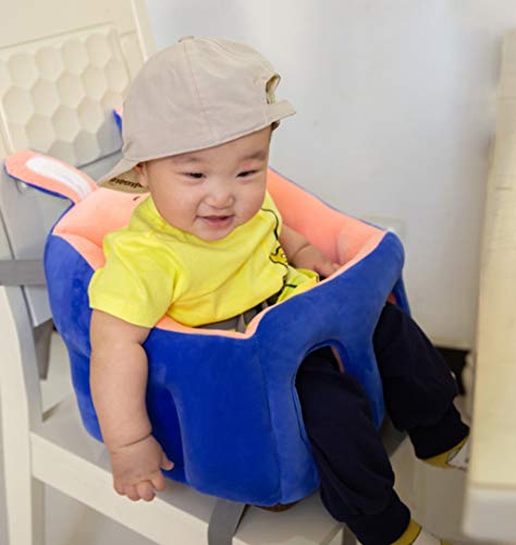 Baby Supplies HIL Dibujos Animados Niño Silla De Felpa Aprende A Sentarte En Un Pequeño Sofá Asiento De Coche Creativo para Bebé Asiento Elevador Asientos De Seguridad Regalo De Cumpleaños,Azul