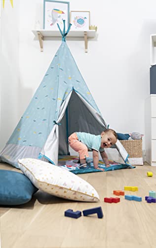 Badabulle Tipi Jungle infantil Anti-Uv FPS 50+ Colchoneta impermeable Evolutiva 100x100x120 cm