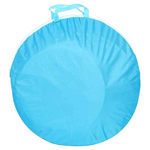 Bakaji Tienda de Juegos para niños de Playa con Techo Parasol Mini Piscina retráctil Red de ventilación Sistema Plegable Pop Up portátil fijación a piquetas Funda tamaño 120 x 80 x 70 cm