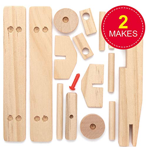 Baker Ross Kits de avión de madera 3D - Ideal para manualidades, regalos, recuerdos y más para niños (paquete de 2)