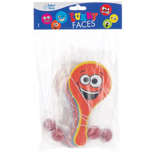 Baker Ross Paletas de caras divertidas(Pack de 5)