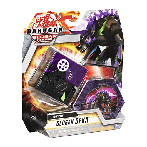 Bakugan Geogan Deka, Hyenix, figura transformadora coleccionable, para niños de 6 años en adelante