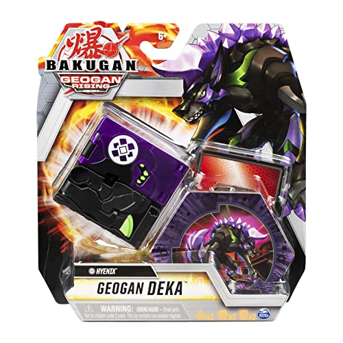 Bakugan Geogan Deka, Hyenix, figura transformadora coleccionable, para niños de 6 años en adelante