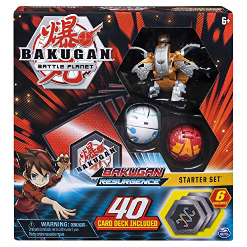 BAKUGAN, Juego de iniciación de peleadores de Batalla con Criaturas transformadoras, Aurelus Nobilious, para Edades de 6 y más