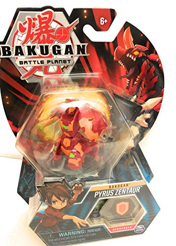 Bakugan, Pyrus Zentaur, criatura transformadora coleccionable de 5 cm de alto, para edades de 6 años en adelante