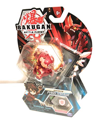 Bakugan, Pyrus Zentaur, criatura transformadora coleccionable de 5 cm de alto, para edades de 6 años en adelante