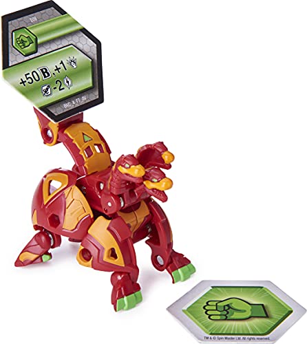 Bakugan Ultra, Pyrus Howlkor con transformación Baku Gear, Armored Alliance Figura de acción coleccionable de 3 pulgadas de altura