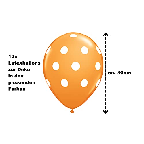 ballonfritz® Globo de animales de la jungla, juego de 11 piezas, tamaño XXL, cabeza de vaca 63 x 46 x 20 cm, como regalo de cumpleaños, decoración de fiesta o sorpresa para cumpleaños infantiles.