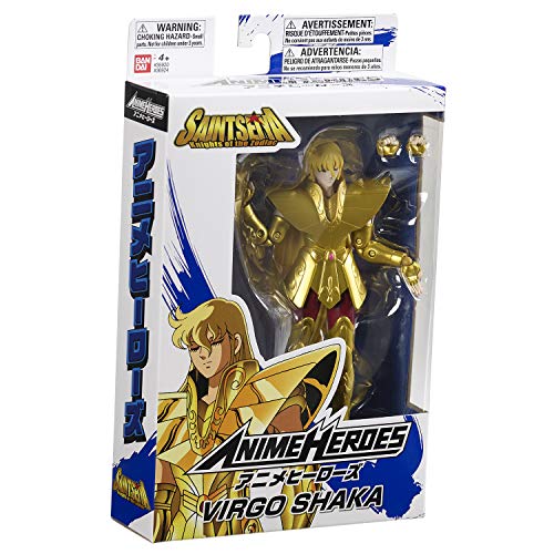 BANDAI Heroes Seiya Zodiac – Figura de héroes Anime 17 cm – Guerrero de Oro Shaka de Virgo Saint – 36924