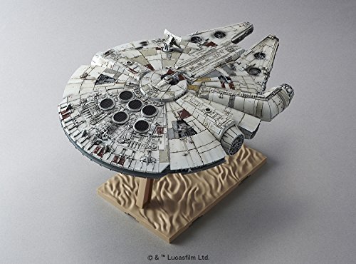 Bandai Star Wars VII: The Force Awakens Millennium Falcon 1/144 Scale Plastic Kit Modelo