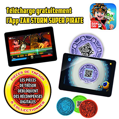 BANDAI- Zak Storm Pack 4 Monedas (41500)