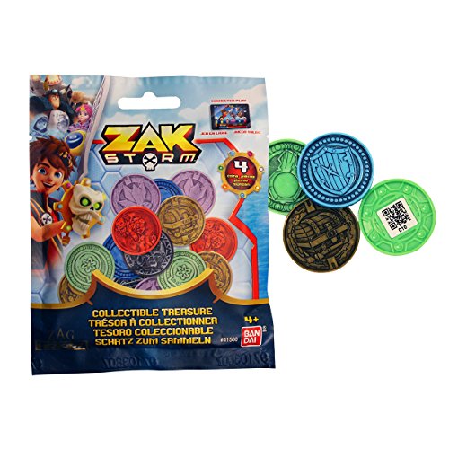 BANDAI- Zak Storm Pack 4 Monedas (41500)