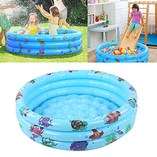 Bañeras Inflables Redondas, Flotador de Natación Inflable para Bebé, Piscina Interior al Aire Libre para Bebés Piscina de Juegos de Agua para Niños para Patios Traseros/Playas/Céspedes(90cm)