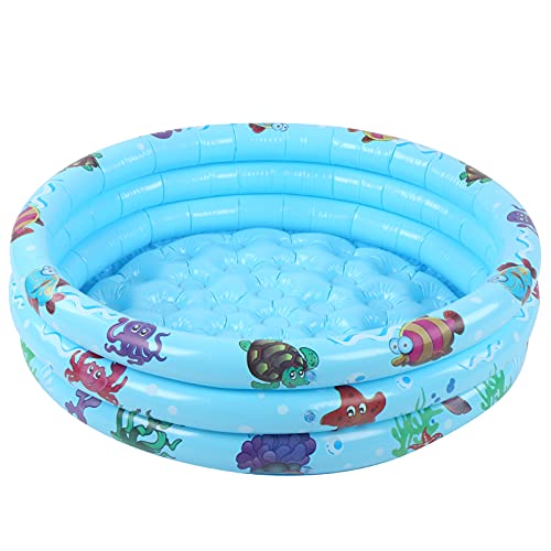 Bañeras Inflables Redondas, Flotador de Natación Inflable para Bebé, Piscina Interior al Aire Libre para Bebés Piscina de Juegos de Agua para Niños para Patios Traseros/Playas/Céspedes(90cm)