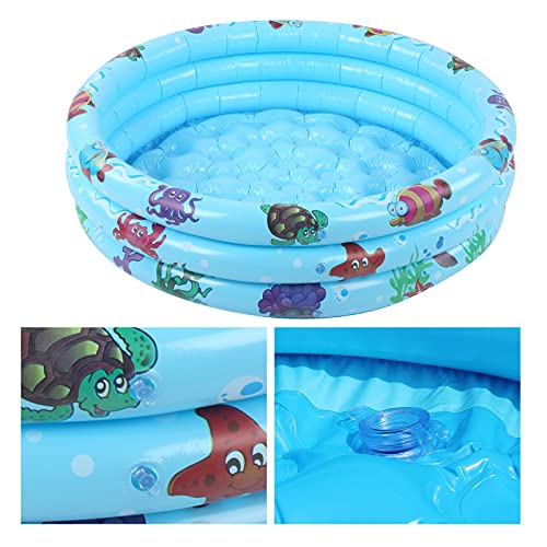 Bañeras Inflables Redondas, Flotador de Natación Inflable para Bebé, Piscina Interior al Aire Libre para Bebés Piscina de Juegos de Agua para Niños para Patios Traseros/Playas/Céspedes(90cm)