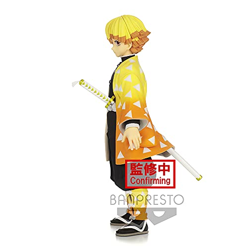 Banpresto- Demon Slayer- Figura Zenitsu Agatsuma Kimetsu no Yaiba - Multicolor 24cm - BP17740