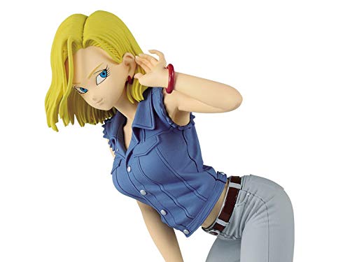 Banpresto Dragon Ball Z Glitter & Glamours Android 18 Blue Shirt 9" Figure Statue