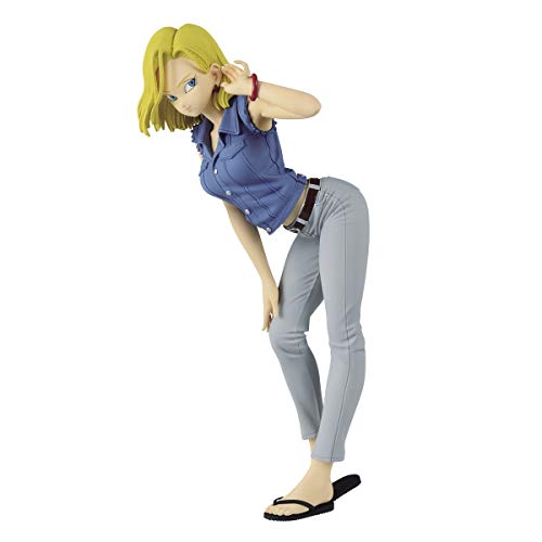 Banpresto Dragon Ball Z Glitter & Glamours Android 18 Blue Shirt 9" Figure Statue