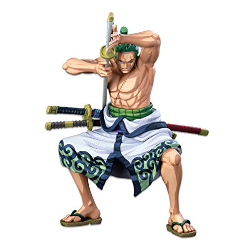 Banpresto Figura de Accion One Piece - World Figure Colosseum 3 Super Master Stars Piece The Roronoa Zoro (Two Dimensions) Multicolor BP17573