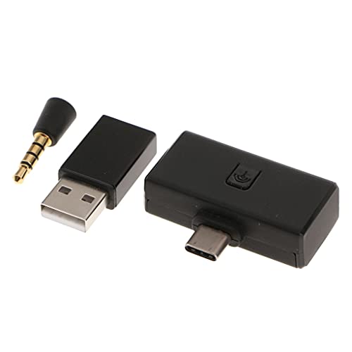 Baoblaze Adaptador Inalámbrico Tipo C Dongle Transmisor de Audio para Auriculares con Función de Carga para Nintendo Switch / Ps4 / PC